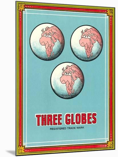Three Globes-null-Mounted Art Print