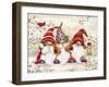 Three Gnomes with Rabbits-MAKIKO-Framed Giclee Print