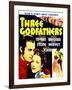 THREE GODFATHERS, from left: Chester Morris, Irene Hervey on window card, 1936-null-Framed Art Print