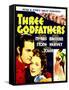 THREE GODFATHERS, from left: Chester Morris, Irene Hervey on window card, 1936-null-Framed Stretched Canvas