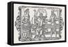 Three Gods of the Ancient Peoples of Northern Europe, Frigga Thor and Odin-Olaus Magnus-Framed Stretched Canvas