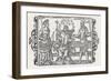 Three Gods of the Ancient Peoples of Northern Europe, Frigga Thor and Odin-Olaus Magnus-Framed Art Print