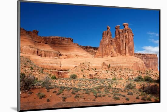 Three Gossips, Arches National Park, Utah-Geraint Tellem-Mounted Photographic Print