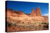 Three Gossips, Arches National Park, Utah-Geraint Tellem-Stretched Canvas