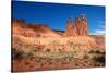 Three Gossips, Arches National Park, Utah-Geraint Tellem-Stretched Canvas