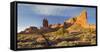 Three Gossips, Courthouse Towers, Arches National Park, Moab, Utah, Usa-Rainer Mirau-Framed Stretched Canvas