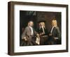 Three Governors of the Surgeons Guild in Amsterdam, 1731-Cornelis Troost-Framed Giclee Print