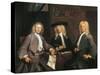 Three Governors of the Surgeons Guild in Amsterdam, 1731-Cornelis Troost-Stretched Canvas