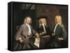 Three Governors of the Surgeons Guild in Amsterdam, 1731-Cornelis Troost-Framed Stretched Canvas