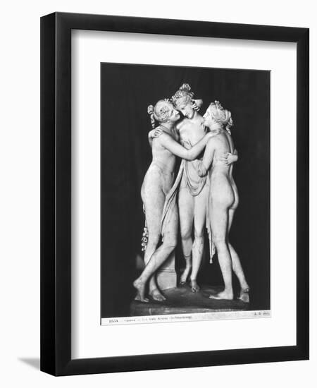 Three Graces, 1812-16-Antonio Canova-Framed Giclee Print