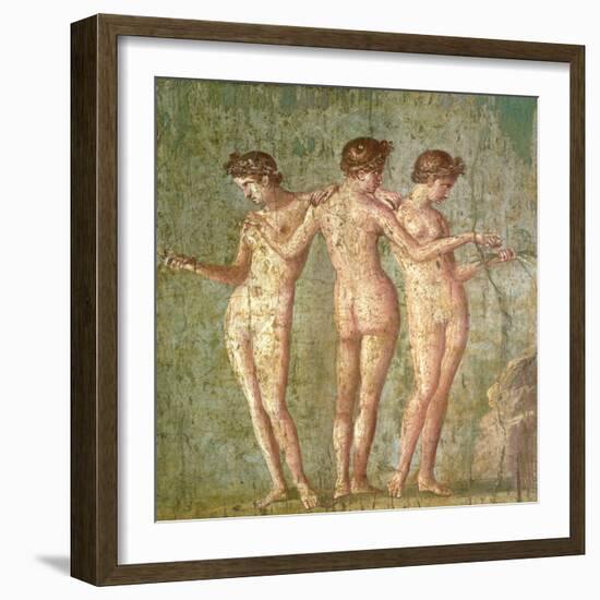 Three Graces, from Pompeii-null-Framed Giclee Print