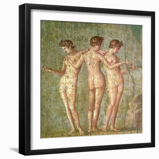 Three Graces, from Pompeii-null-Framed Giclee Print