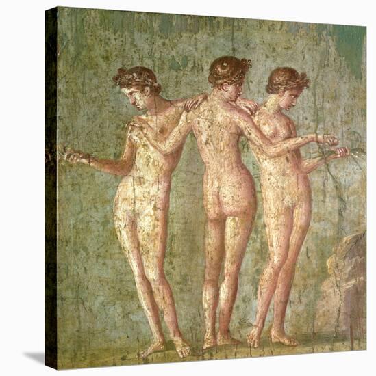 Three Graces, from Pompeii-null-Stretched Canvas