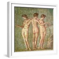 Three Graces, from Pompeii-null-Framed Giclee Print