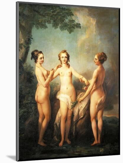 Three Graces or De Nesle Mesdemoiselles-null-Mounted Giclee Print