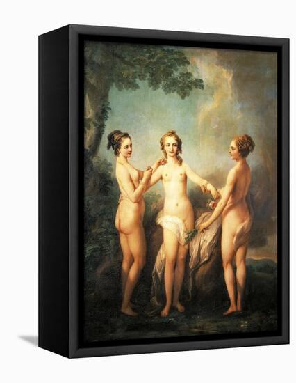 Three Graces or De Nesle Mesdemoiselles-null-Framed Stretched Canvas