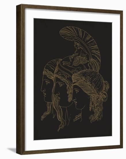Three Grecian Heads-Thomas Baxter-Framed Art Print