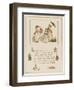 Three Greenaway Girls and Their Dolls One in a Cart-Kate Greenaway-Framed Art Print