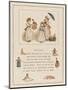 Three Greenaway Girls and Their Dolls One in a Cart-Kate Greenaway-Mounted Art Print