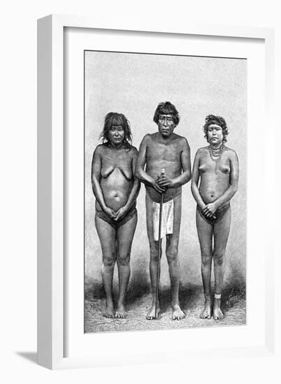 Three Guarauni Indians, Venezuela, 1895-null-Framed Giclee Print