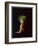 Three Hard-Boiled Brown Eggs Stack One on Top of the Other-Michael Wissing-Framed Photographic Print