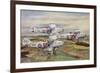 Three Hawker Hart Light Bombers of the Raf's 57 Squadron Flying in Formation, 1935-null-Framed Giclee Print