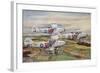 Three Hawker Hart Light Bombers of the Raf's 57 Squadron Flying in Formation, 1935-null-Framed Giclee Print