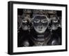 Three-Headed Brahma, Blue Shale Statue from Gwalior, Mahya Pradesh, India-null-Framed Giclee Print