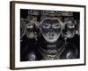 Three-Headed Brahma, Blue Shale Statue from Gwalior, Mahya Pradesh, India-null-Framed Giclee Print