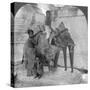 Three Headed Elephant Guarding a Sanctuary, Arakan Pagoda, Mandalay, Burma, 1908-null-Stretched Canvas