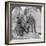 Three Headed Elephant Guarding a Sanctuary, Arakan Pagoda, Mandalay, Burma, 1908-null-Framed Photographic Print