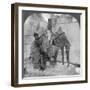 Three Headed Elephant Guarding a Sanctuary, Arakan Pagoda, Mandalay, Burma, 1908-null-Framed Photographic Print