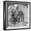 Three Headed Elephant Guarding a Sanctuary, Arakan Pagoda, Mandalay, Burma, 1908-null-Framed Photographic Print