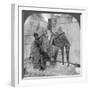 Three Headed Elephant Guarding a Sanctuary, Arakan Pagoda, Mandalay, Burma, 1908-null-Framed Photographic Print