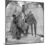 Three Headed Elephant Guarding a Sanctuary, Arakan Pagoda, Mandalay, Burma, 1908-null-Mounted Photographic Print