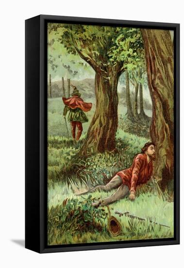 Three Heads and Robin Hood-null-Framed Stretched Canvas