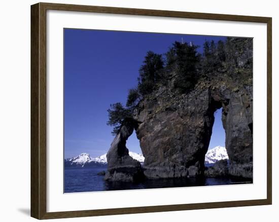 Three-Hole Rock, Kenai Fjords National Park, Alaska, USA-Paul Souders-Framed Photographic Print