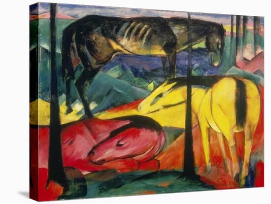 Three Horses, 1913-Franz Marc-Stretched Canvas