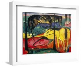 Three Horses, 1913-Franz Marc-Framed Giclee Print