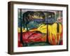 Three Horses, 1913-Franz Marc-Framed Giclee Print