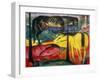 Three Horses, 1913-Franz Marc-Framed Giclee Print