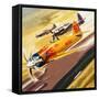 Three 'Hot Rod' Racers from Aerobatic Competitions-Wilf Hardy-Framed Stretched Canvas