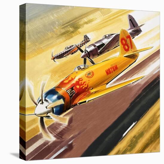 Three 'Hot Rod' Racers from Aerobatic Competitions-Wilf Hardy-Stretched Canvas