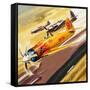 Three 'Hot Rod' Racers from Aerobatic Competitions-Wilf Hardy-Framed Stretched Canvas