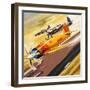 Three 'Hot Rod' Racers from Aerobatic Competitions-Wilf Hardy-Framed Giclee Print