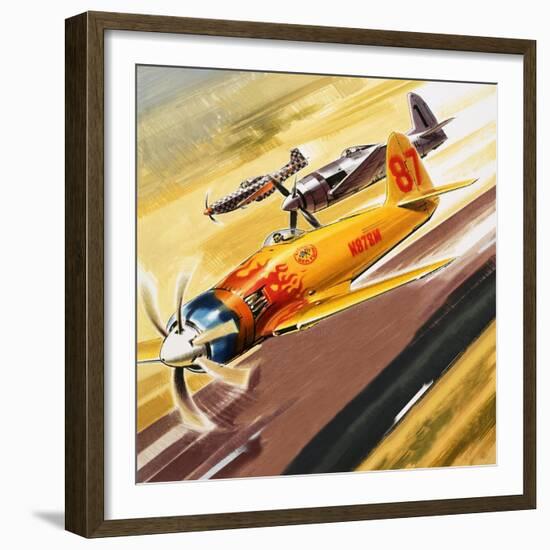 Three 'Hot Rod' Racers from Aerobatic Competitions-Wilf Hardy-Framed Giclee Print