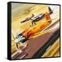 Three 'Hot Rod' Racers from Aerobatic Competitions-Wilf Hardy-Framed Stretched Canvas