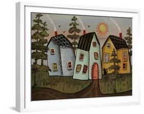 Three Houses 1-Karla Gerard-Framed Giclee Print