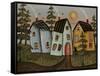 Three Houses 1-Karla Gerard-Framed Stretched Canvas