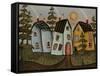 Three Houses 1-Karla Gerard-Framed Stretched Canvas